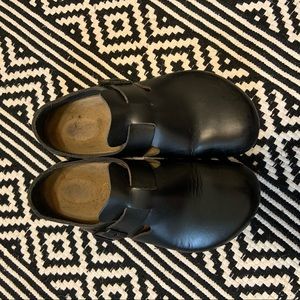 Black Birkenstock clogs